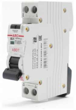 Автоматический выключатель дифференциального тока AKEL 400909 АВДТ ARC 1P+N B25 30mA ТипAC