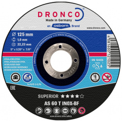Отрезной диск по нержавейке DRONCO 6900871100 Special Inox AS60T
