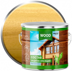 Быстросохнущий защитно красящий состав для древесины Farbitex  4300008486
