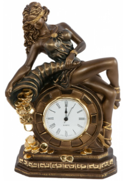 Настольные часы BOGACHO 41008/бронзовый Колесо фортуны