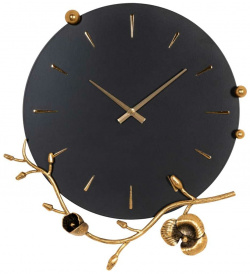 Настенные часы BOGACHO 45021/бронзовый Орхидея Виви