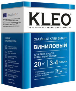 Сыпучий клей для виниловых обоев KLEO  020 SMART 3 4