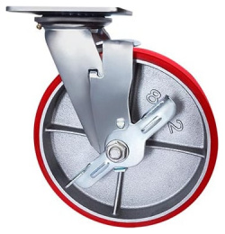 Большегрузное полиуретановое поворотное колесо Longway  SCPB42