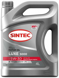 Моторное полусинтетическое масло Sintec 600245 LUXE SAE 5W 30  API SL/CF