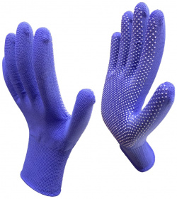 Рабочие нейлоновые перчатки Master Pro®  2513 NPVC BLUE L