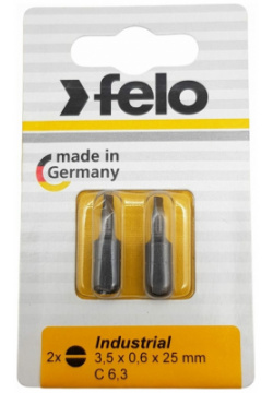 Плоская шлицевая бита Felo 02031036 Industrial
