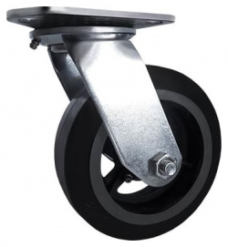 Большегрузное обрезиненное поворотное колесо Longway  SCD63