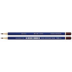 Заточенный акварельный карандаш Vista Artista 611379 728 Красно коричневый темный  Red brown dark