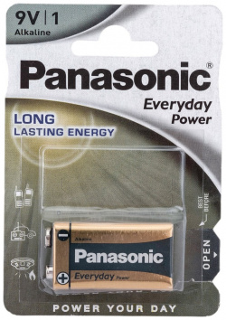 Элемент питания Panasonic 350 6LR61 Everyday Power