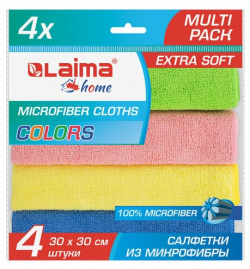 Салфетка LAIMA 607792 MULTI PACK PRO COLOUR 30