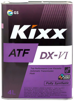 Синтетическое трансмиссионное масло KIXX L252444TE1 ATF DX VI