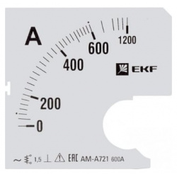 Сменная шкала для A721 EKF s 600 600/5А 1 5 PROxima