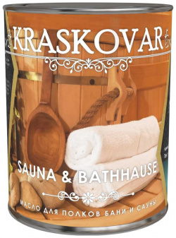 Масло для полков бани и сауны Kraskovar 1365 Sauna & Bathhause