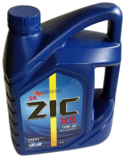 Полусинтетическое моторное масло zic 162622 X5 10w40