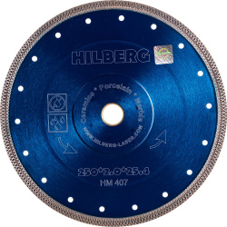 Ультратонкий отрезной алмазный диск Hilberg HM407