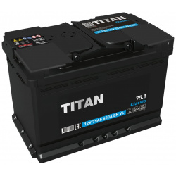 Аккумулятор TITAN 4607008889901 CLASSIC 75 1 VL