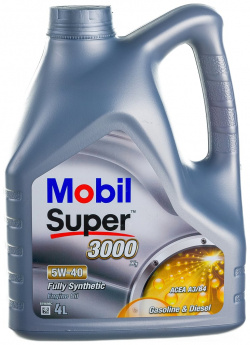 Синтетическое моторное масло MOBIL 152566 Super 3000 X1 5W 40