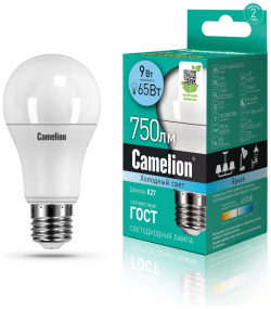 Светодиодная лампа Camelion 12044 LED 9 A60/845/E27