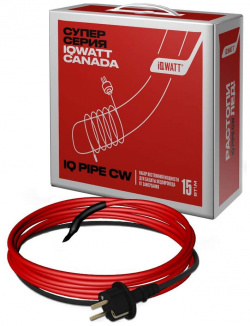 Комплект для обогрева труб IQWATT 039507 IQ PIPE CW 15м