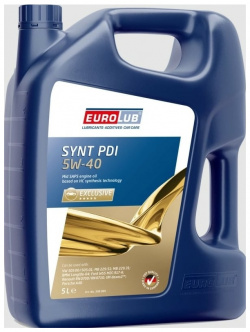 Моторное синтетическое масло EUROLUB 308005 SYNT PDI 5W 40 ACEA C3 API SN/CF