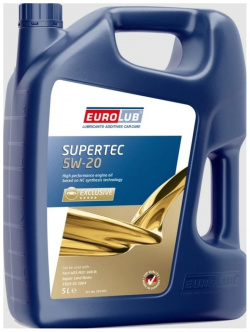Моторное синтетическое масло EUROLUB 314005 SUPERTEC 5W 20 ACEA C5 API SN