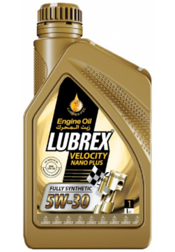 Синтетическое моторное масло LUBREX 865859 VELOCITY NANO PLUS 5W 30