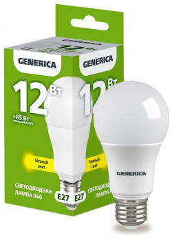 Светодиодная лампа GENERICA  LL A60 12 230 30 E27 G