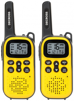 Комплект радиостанций DECROSS DC4311100002000 DC43 Yellow Twin EU без ЗУ