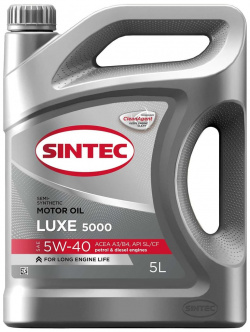 Моторное масло Sintec 600292 Люкс 5W 40 SL/CF