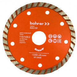 Алмазный диск Bohrer 39311507 Турбо
