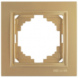 Одноместная рамка Nilson 27150091 THOR Metallic