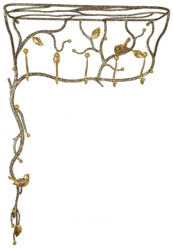 Настенная кованная вешалка BOGACHO 15019/бронзовый Терра