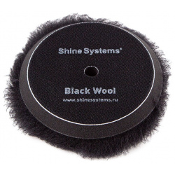 Полировальный круг Shine systems SS623 Black Wool Pad