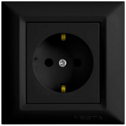 Одинарная розетка Vesta Electric FRZ00010101CMT Roma