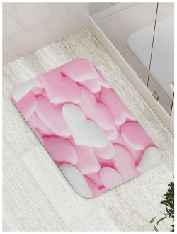 Противоскользящий коврик для ванной JOYARTY bath_422632 Вкусные сердечки