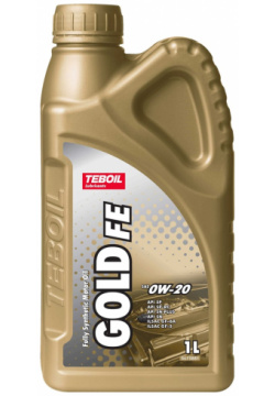 Моторное масло TEBOIL 3468065 Gold FE 0w 20  1 л