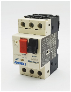 Пускатель ANDELI ADL06 601 gv2 m02 0 16a~0 25a кнопочный