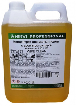 Концентрат для мытья полов HIRVI 337а733 Wipe Clean