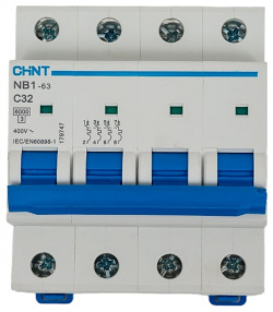 Автоматический выключатель CHINT 179747 NB1 63