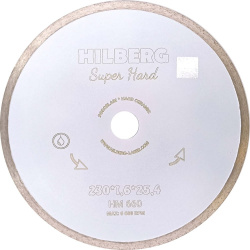 Отрезной диск алмазный Hilberg HM660 Super Hard 230х25 4 мм  сплошной