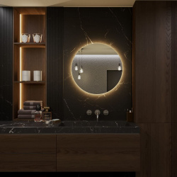 Круглое зеркало для ванной ALIAS m404031 Муза