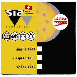 Круг шлифовальный Sia Abrasives ss50 125 8 120 siaspeed 1950