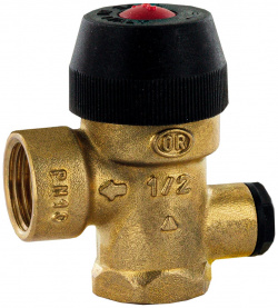 Предохранительный клапан для отопления с вых  под манометр 3 бар 1/2"x1/2x1/4" (488 130) STOUT RG00919SFV1VK8 Svs 0020 003015