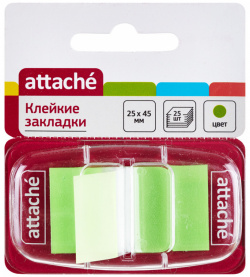 Пластиковые клейкие закладки Attache  166082