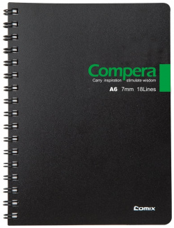 Блокнот COMIX CPA6507 BLK/GN Compera Bond