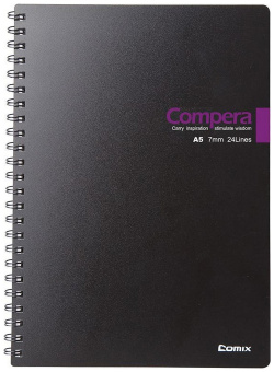 Блокнот COMIX CPA5607 BLK/PU Compera Bond