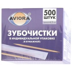 Бамбуковые зубочистки AVIORA  401 486
