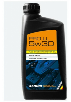 Высокоэффективное синтетическое моторное масло XENUM 1211001A PRO LL 5W30