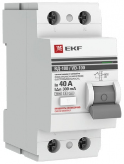 Селективное электромеханическое устройство защитного отключения EKF elcb 2 40 300S em pro PROxima