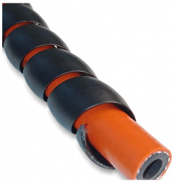 Спиральная пластиковая защита PARLMU PR2600700 HPS 20 C11  полипропилен высокой очистки размер выпуклая поверхность цвет черный длина отрезк